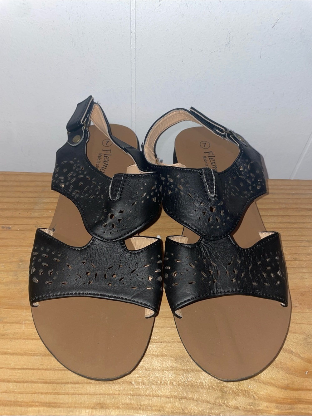 Lemon Black Women's Cutout Ankle-Strap Sandals